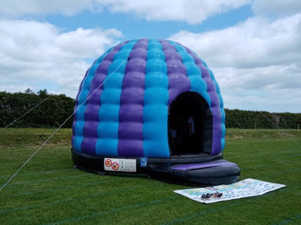 Disco Dome with bluetooth speaker, perfect for a teenage party